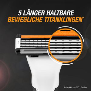 Produktbild für Rasierklingen Bic Hybrid Flex 5