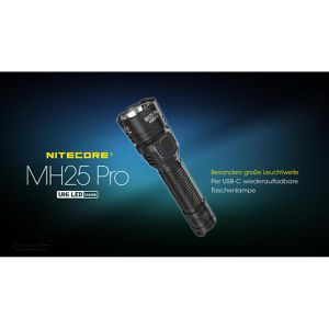Produktbild für Taschenlampe Nitecore MH25 Pro, LED, aufladbar