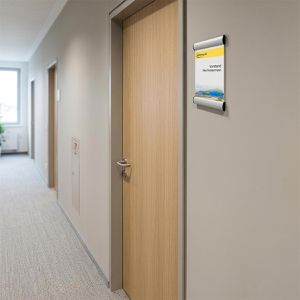 Produktbild für Türschild Böttcher-AG Premium, A4, silber