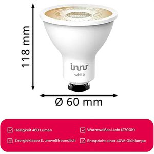 Produktbild für LED-Lampe Innr RS 240-2 White Spot, GU10