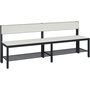 Umkleidebank CP-Möbel 8062-310, Sitzfläche Holz, 200 cm