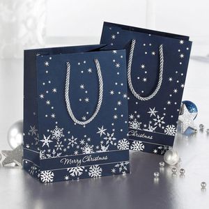 Produktbild für Geschenktüte Sigel GT111 Silver Snowflakes