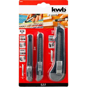 Produktbild für Cuttermesser kwb 25995, 3er-Set
