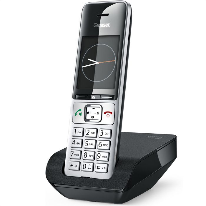 Gigaset Telefon COMFORT schnurlos / 500, silber Böttcher – AG schwarz