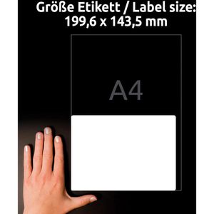 Produktbild für Versandetiketten Zweckform L7996-25, weiß