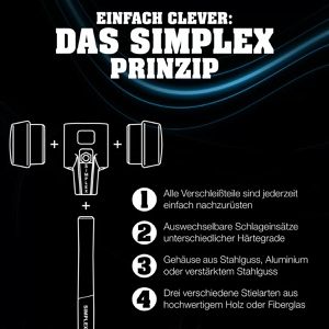 Produktbild für Schonhammer HALDER SIMPLEX, 3113.040, Kopf-Ø 40mm