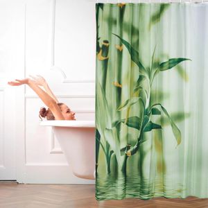 Produktbild für Duschvorhang Relaxdays Bambus, 180 x 200 cm