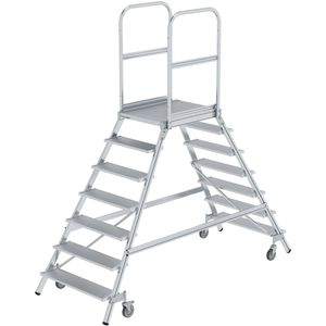 Podestleiter MUNK 50207, beidseitig begehbar