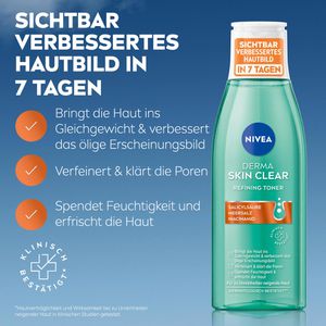 Produktbild für Gesichtswasser Nivea Derma Skin Clear Refining Toner, klärend