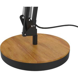 Produktbild für Schreibtischlampe Unilux Baya Bamboo, schwarz, LED