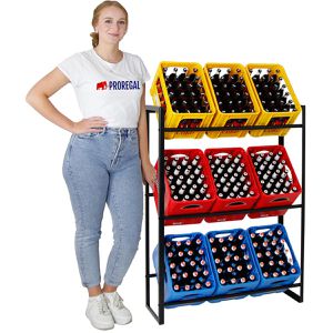 Produktbild für Getränkekistenregal PROREGAL Königssee XL, für 9 Kisten