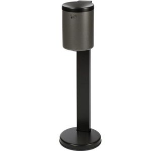 Aschenbecher TKG Rondo Maxi, graphit, für Outdoor, mit Deckel