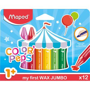 Produktbild für Wachsmalstifte Maped 861311 Color Peps Wax Jumbo