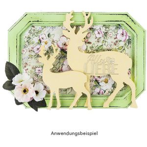 Produktbild für Weihnachtsfigur Ideen-mit-Herz 011205, Deko-Hirsche