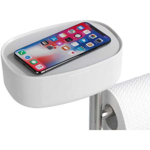 Produktbild für WC-Garnitur Wenko Rivazza, mit Ersatzrollenhalter