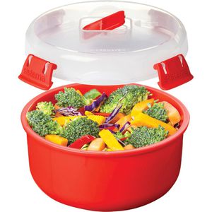 Produktbild für Mikrowellengeschirr Sistema 1113, rot, aus Kunststoff