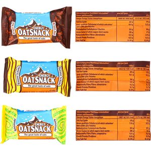 Produktbild für Müsliriegel Energy-Oat-Snack Mix Box mit 15 Sorten