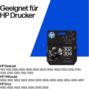Produktbild für Tinte HP 302 / 304, B7RT7AE schwarz