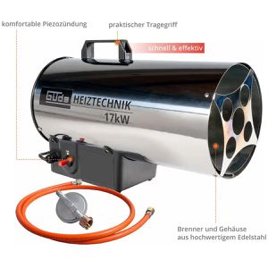 Produktbild für Heizlüfter Güde 85006, GGH 17 INOX, 17000 Watt