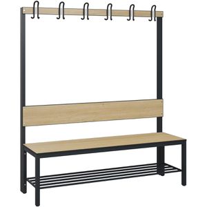 Umkleidebank CP-Möbel 8061-110, Sitzfläche Holz, 150 cm