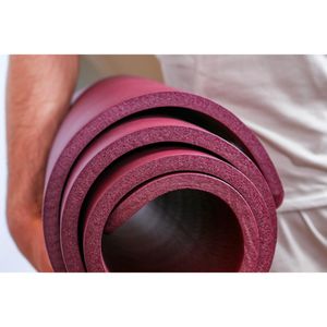 Produktbild für Yogamatte Powershot Oko, mit Ösen, rot, 1,5 cm stark