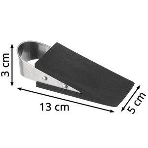 Produktbild für Türstopper Böttcher-AG Premium Türkeil, aus Gummi &amp; Edelstahl