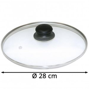 Produktbild für Topfdeckel Axentia 222224, mit Edelstahlring