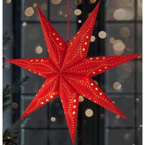 Weihnachtsstern BRUBAKER 77701, 3D Stern, rot