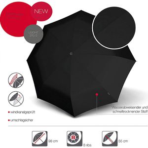 Produktbild für Regenschirm Knirps A.050 M Manual, black, sturmfest