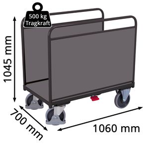 Produktbild für Transportwagen VARIOfit Längswandwagen, sw-700.200/AG