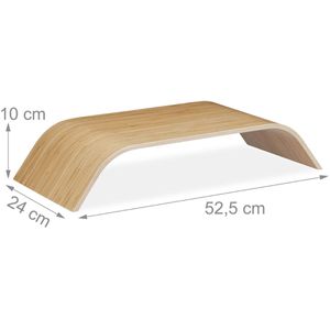 Produktbild für Monitorständer Relaxdays 10026132, Bambus