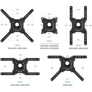 Produktbild für TV-Wandhalterung Onkron M4-B, bis 35 kg