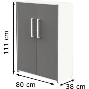Produktbild für Aktenschrank Kerkmann Move, aus Holz
