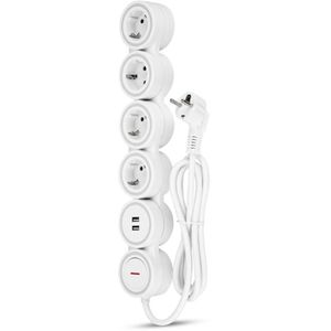 Produktbild für Steckdosenleiste REV-Ritter Supraflex, 1,4m Kabel