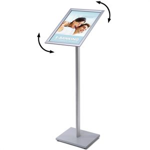Produktbild für Infoständer Showdown-Displays aus Aluminium, silber, A3