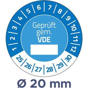 Produktbild für Prüfplaketten Zweckform 6985, Geprüft gem. VDE