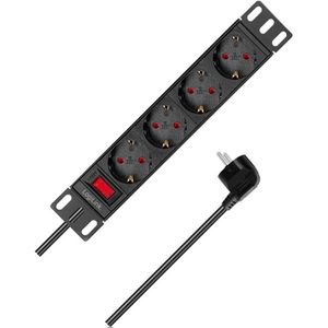 Steckdosenleiste LogiLink PDU4B01, PDU, 2m Kabel