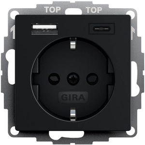 Produktbild für Steckdose Gira System 55 2459005, Unterputz