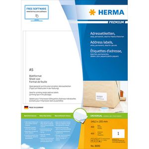 Produktbild für Adressetiketten Herma 8690 Premium, weiß
