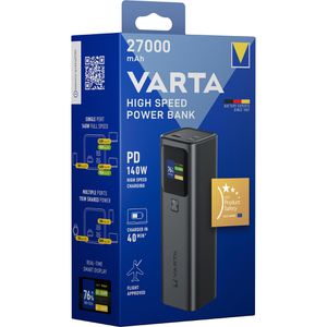 Produktbild für Powerbank Varta High Speed 57984, 27000mAh