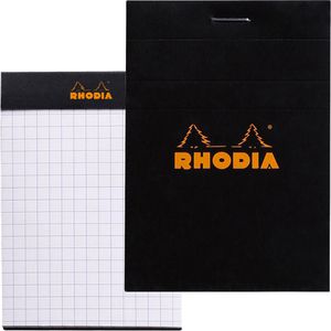 Produktbild für Notizblock Rhodia 112009C, schwarz, A7