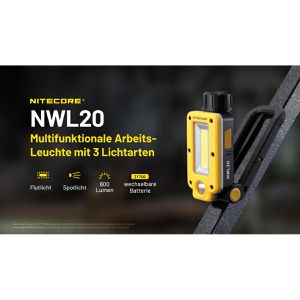 Produktbild für Arbeitsleuchte Nitecore NWL20, LED
