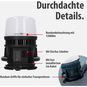 Produktbild für Baustrahler Brennenstuhl MULTI 12050, 360° LED, für 18 V Akkus