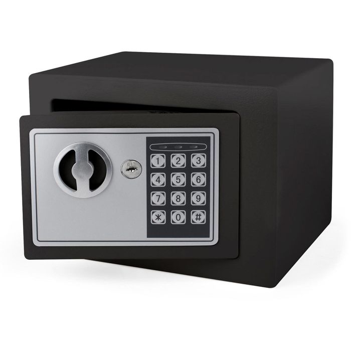 Pavo Tresor Safe Mini 8005680 schwarz, 17 x 23cm, mit Elektronikschloss, 2,6 kg – Böttcher AG