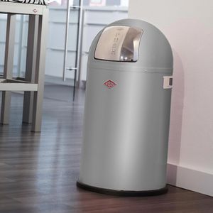 Produktbild für Mülleimer Wesco Pushboy Junior, silber