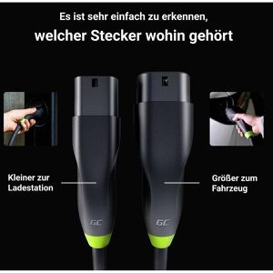 Produktbild für Elektroauto-Ladekabel Green-Cell EVKABGC03, IP54, 5 m