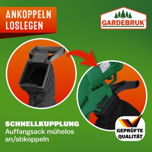 Produktbild für Laubbläser-Laubsauger Gardebruk DBLL001, 104048