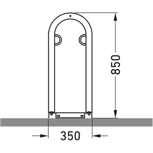 Produktbild für Fahrradständer WSM Track 31, Bodenmontage / freistehend