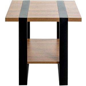 Produktbild für Beistelltisch Haku-Möbel 47177, Saragossa 4, eiche / schwarz