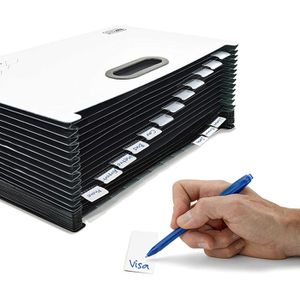 Produktbild für Fächermappe RAPESCO SupaFile Plus 1622 A4+ weiß